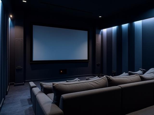 Marangyang home cinema sa Alabang na may soundproof walls at kumportableng upuan